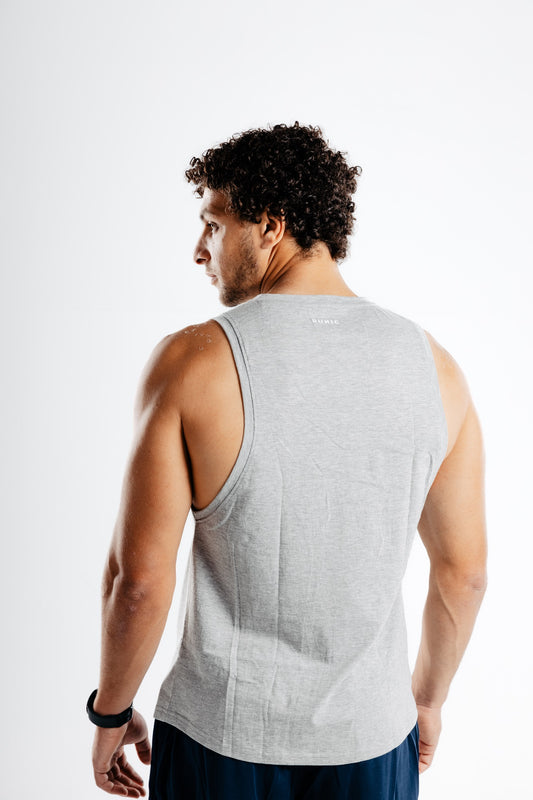 Runic Drop Arm Tank top Grey