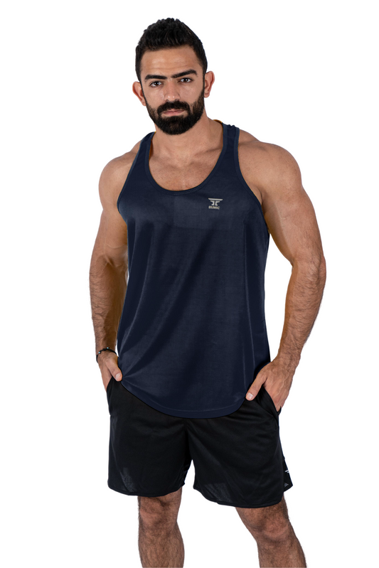 Runic Signature Tank Top wide Navy