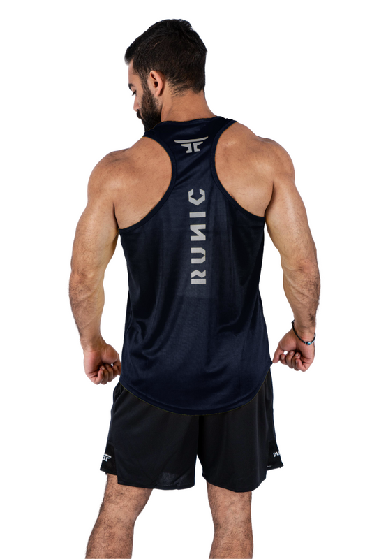 Runic Signature Tank Top wide Navy