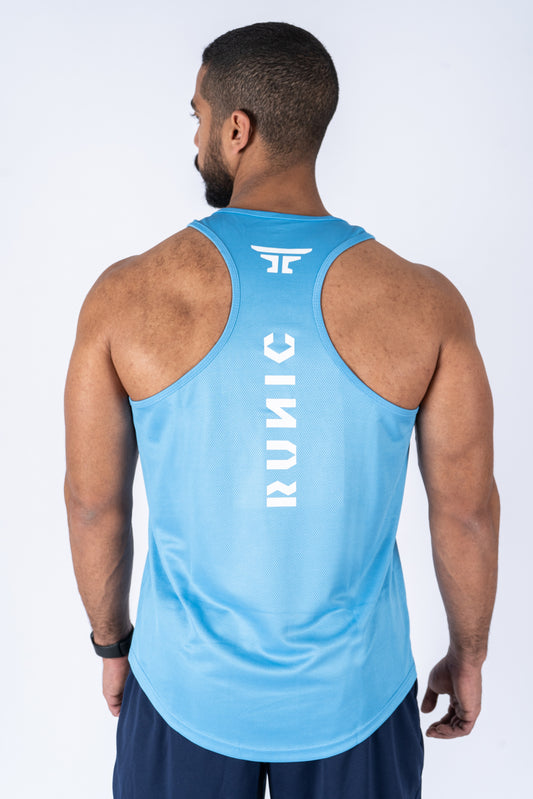 Runic Signature Tank Top Light Blue