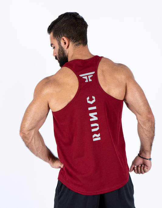 Runic Signature Tank Top wide Red