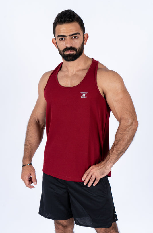 Runic Signature Tank Top wide Red