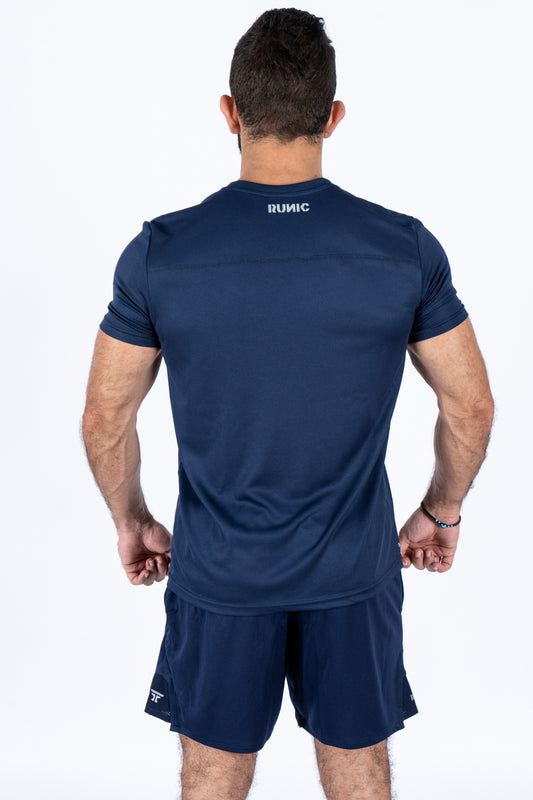 T-shirt short sleeve slim Navy