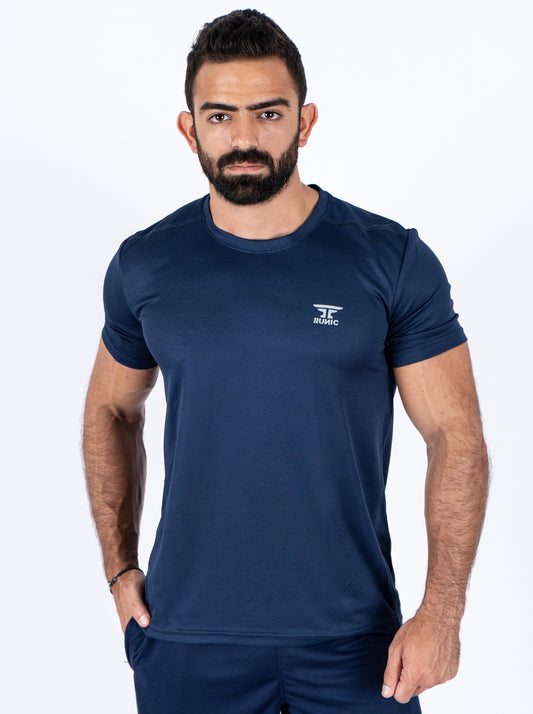 T-shirt short sleeve slim Navy